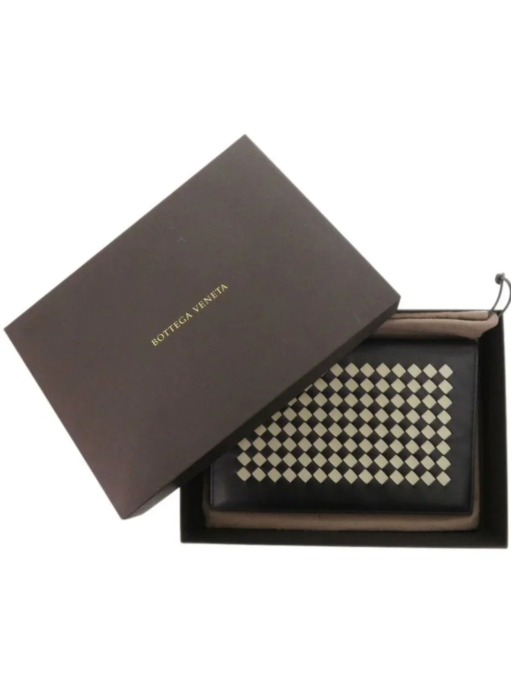 Bottega Veneta Intrecciato Leather Black Notebook Cover Agenda